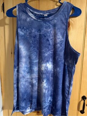 Women’s RBX Blue Tie-Dye Sleeveless Tank Top -Size L
